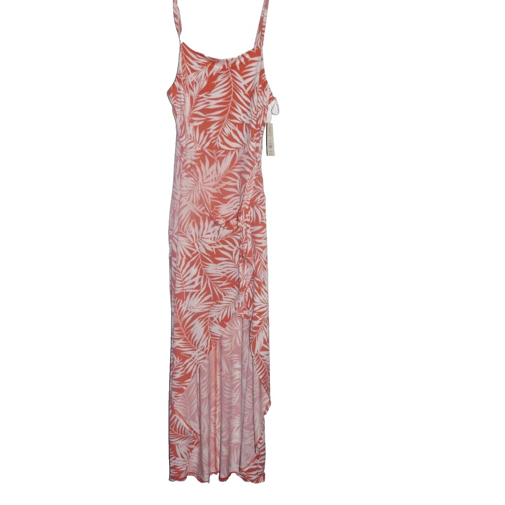 NoBo Boundaries, Length Orange/White Strap Sundress, Size L (11-13)